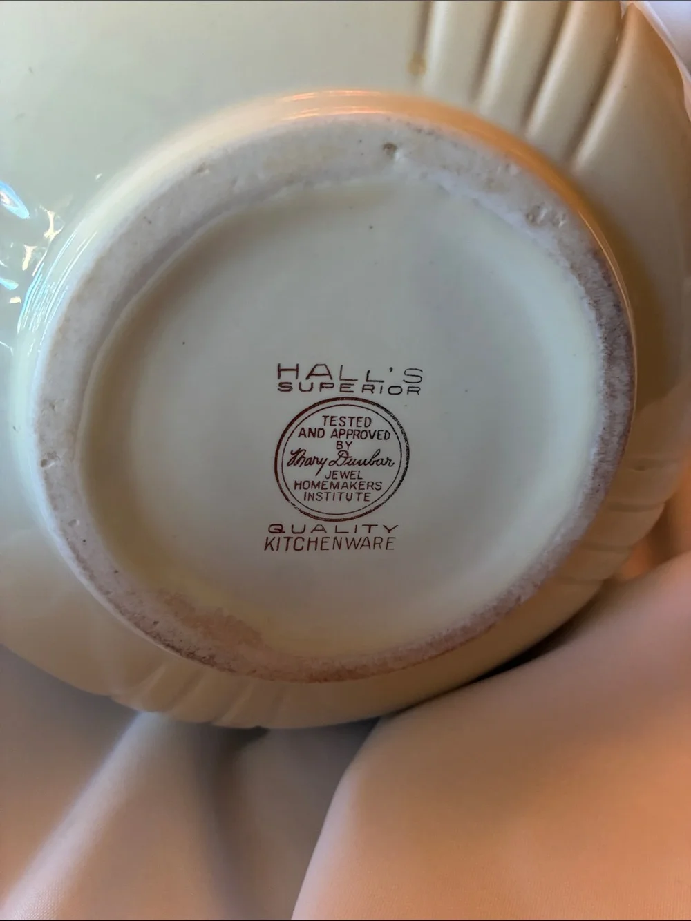Vintage Hall Autumn Leaf Ceramic Mixing Bowl